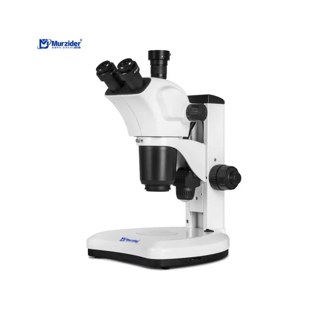 Murzider MSD9224 trinocular stereo microscope with 7X to 157.5X zoom for jewelry and research inspection