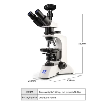 Professional laboratory microscope MSD365-1000 dimensions and structure diagram