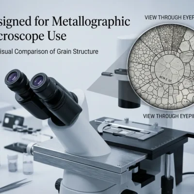 Grain Reticle Eyepiece for Metallurgical Microscope ASTM E112 Measurement
