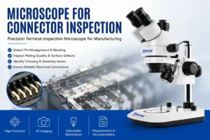 Connector Inspection Microscope for Terminal Quality Control and Precision Manufacturing