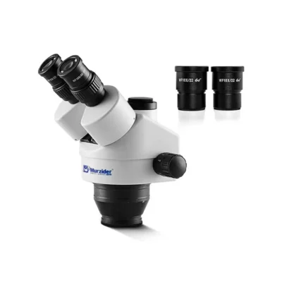 Murzider trinocular zoom head for stereo microscope with inclined eyepiece