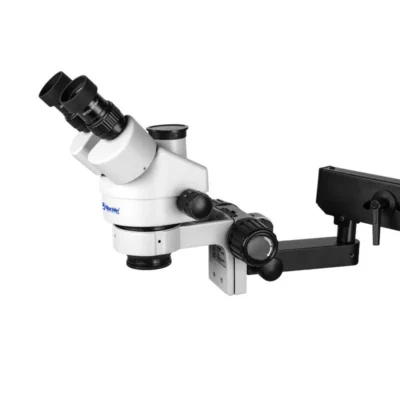 Trinocular zoom head interface for stereo microscope connection